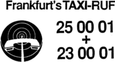 Frankfurt's TAXI-RUF Logo (DPMA, 16.06.1993)