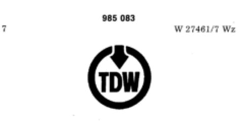 TDW Logo (DPMA, 02.12.1976)