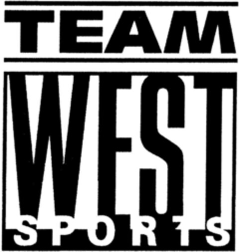 TEAM WEST SPORTS Logo (DPMA, 07/22/1992)