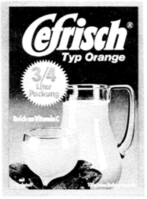 Cefrisch Typ Orange Logo (DPMA, 15.11.1977)