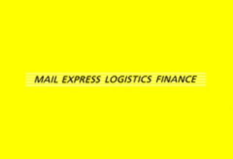 MAIL EXPRESS LOGISTICS FINANCE Logo (DPMA, 12.07.2000)