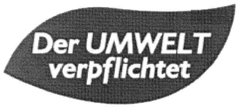 Der UMWELT verpflichtet Logo (DPMA, 11.06.2001)