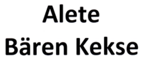 Alete Bären Kekse Logo (DPMA, 09/23/2011)