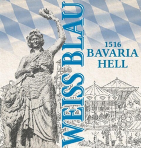 WEISS BLAU 1516 BAVARIA HELL Logo (DPMA, 10/28/2016)