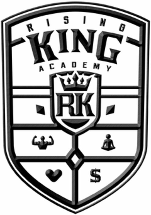 RISING KING ACADEMY Logo (DPMA, 16.04.2020)