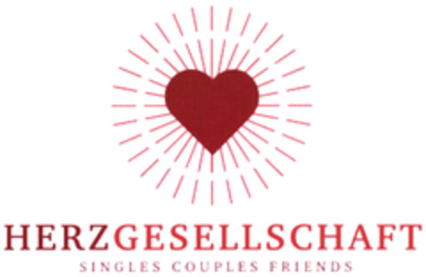 HERZGESELLSCHAFT SINGLES COUPLES FRIENDS Logo (DPMA, 08.04.2024)