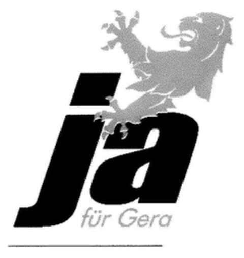 Ja für Gera Logo (DPMA, 11/21/2002)