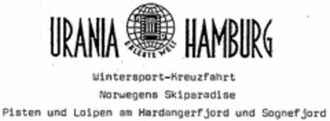 URANIA HAMBURG Logo (DPMA, 02/16/2004)