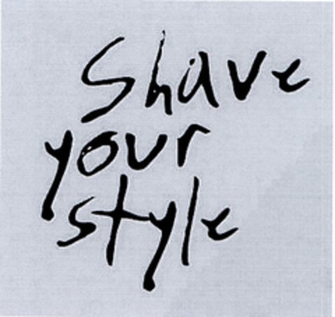 Shave your style Logo (DPMA, 11.03.2004)