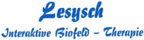Lesysch Interaktive Biofeld - Therapie Logo (DPMA, 20.08.2004)