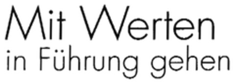 Mit Werten in Führung gehen Logo (DPMA, 17.10.2007)