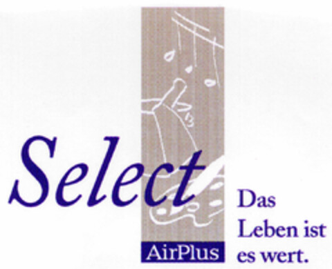 Select AirPlus Das Leben ist es wert. Logo (DPMA, 03/24/1997)