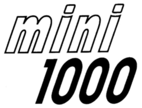 mini 1000 Logo (DPMA, 04.04.1998)