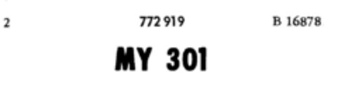 MY 301 Logo (DPMA, 05.12.1957)