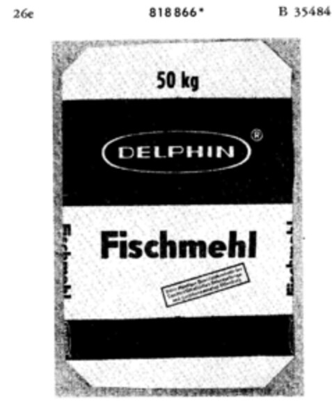 DELPHIN Fischmehl Logo (DPMA, 02/26/1966)