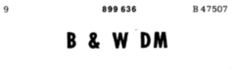 B & W DM Logo (DPMA, 15.02.1972)