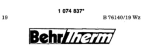 Behr Therm Logo (DPMA, 24.01.1985)
