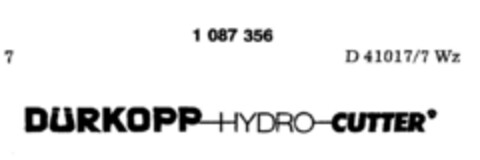 DÜRKOPP-HYDRO-CUTTER Logo (DPMA, 25.05.1985)