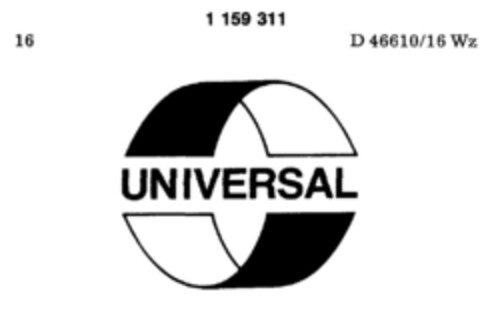 UNIVERSAL Logo (DPMA, 31.05.1989)