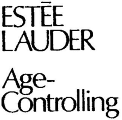 ESTEE LAUDER Age-Controlling Logo (DPMA, 15.12.1987)