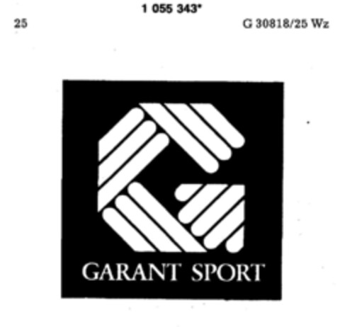 GARANT SPORT Logo (DPMA, 09/28/1983)