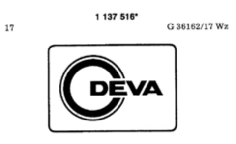 DEVA Logo (DPMA, 28.11.1988)