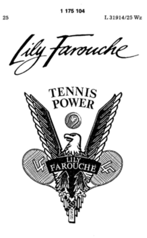 Lily Farouche TENNIS POWER Logo (DPMA, 26.01.1989)