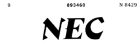 NEC Logo (DPMA, 22.05.1963)