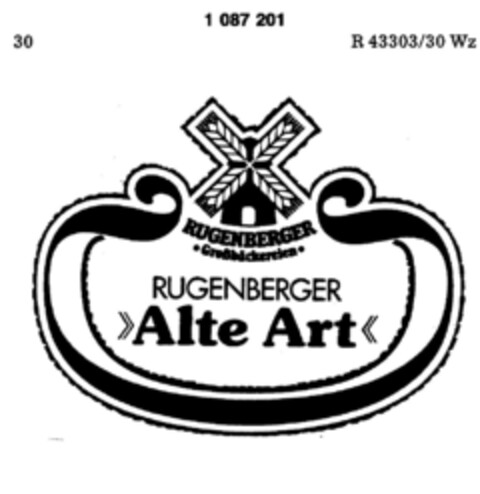 RUGENBERGER >Alte Art< Logo (DPMA, 06.07.1985)