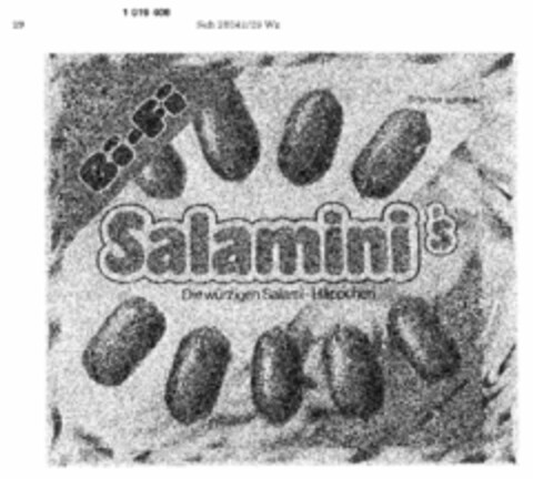 Bi-Fi Salamini`s Die würzigen Salami-Häppchen Logo (DPMA, 18.11.1980)