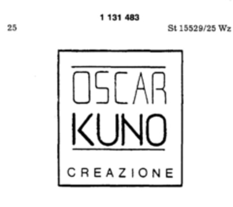 OSCAR KUNO CREAZIONE Logo (DPMA, 29.01.1988)