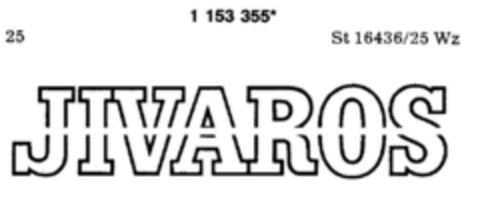 JIVAROS Logo (DPMA, 03.11.1989)