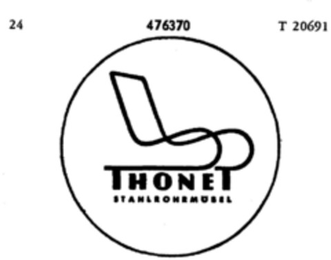 THONET STAHLROHRMÖBEL Logo (DPMA, 02.03.1935)