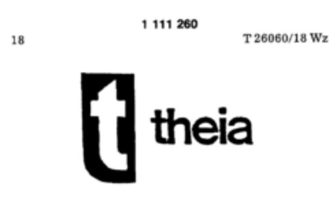 t theia Logo (DPMA, 27.11.1986)