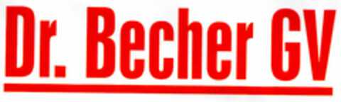 Dr. Becher GV Logo (DPMA, 12/13/2000)