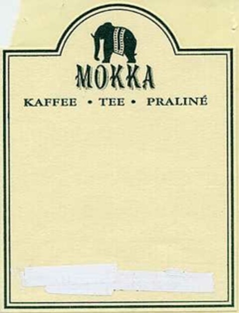 MOKKA KAFFEE · TEE · PRALINE Logo (DPMA, 31.10.2001)