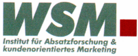 WSM.Institut für Absatzforschung & kundenorientiertes Marketing Logo (DPMA, 20.11.2001)