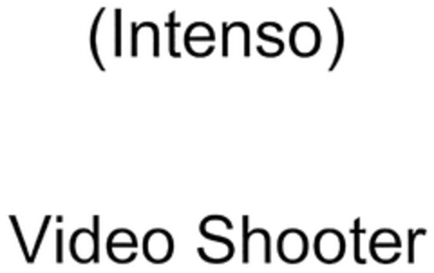 (Intenso) Video Shooter Logo (DPMA, 01.12.2010)