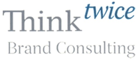 Think twice Brand Consulting Logo (DPMA, 11/14/2013)