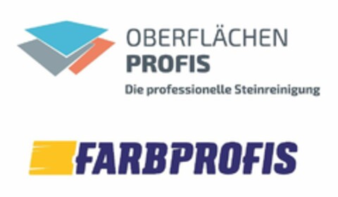 FARBPROFIS OBERFLÄCHEN PROFIS Die professionelle Steinreinigung Logo (DPMA, 03/17/2020)