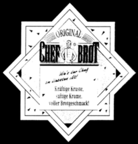 ORIGINAL CHEF BROT etc. Logo (DPMA, 20.05.1995)
