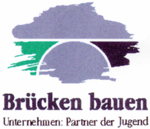 Brücken bauen Unternehmen: Partner der Jugend Logo (DPMA, 22.12.1998)