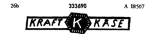 KRAFT KÄSE Logo (DPMA, 20.11.1924)