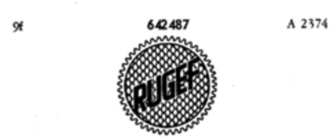 RUGEF Logo (DPMA, 29.08.1952)