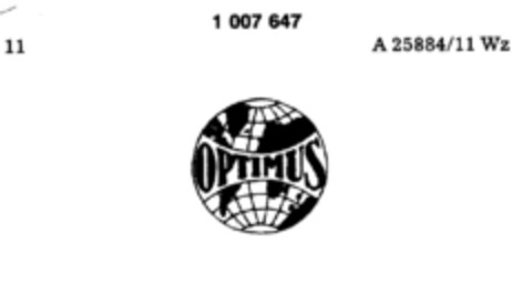 OPTIMUS Logo (DPMA, 02.04.1974)