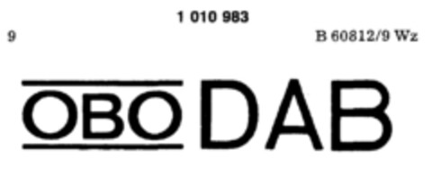 OBO DAB Logo (DPMA, 12.07.1978)