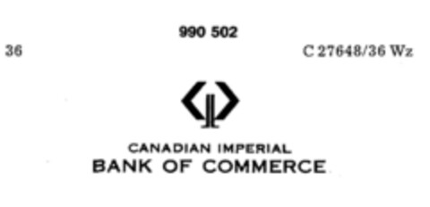 CANADIAN IMPERIAL BANK OF COMMERCE Logo (DPMA, 02.04.1979)