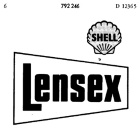 SHELL LENSEX Logo (DPMA, 01.02.1961)