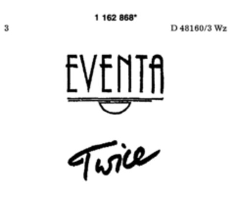 EVENTA Twice Logo (DPMA, 07/05/1990)