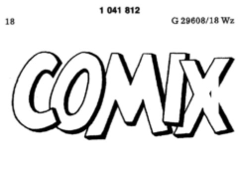 COMIX Logo (DPMA, 05/22/1982)